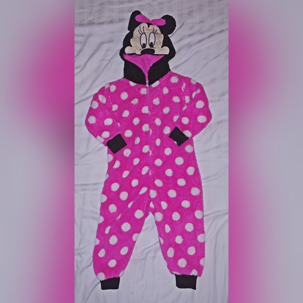 Fleece Minnie Mouse onesie
